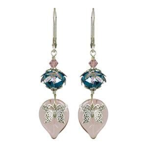 NoMonet Fairyland Sweet Nectar Earrings Lavender and Blue
